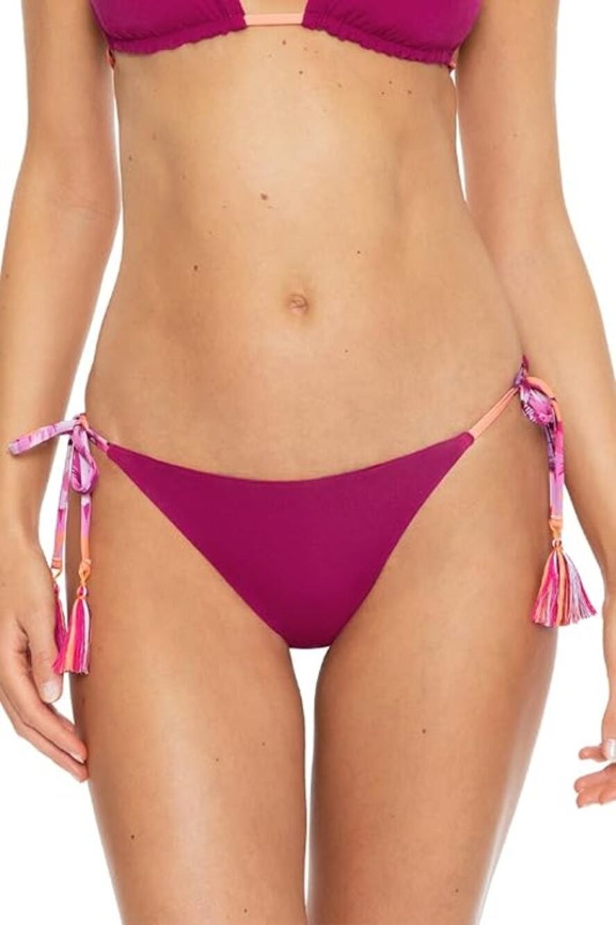 Becca by Rebecca Virtue in Full Bloom Demi Reversible Tie Side Basic Multi XS